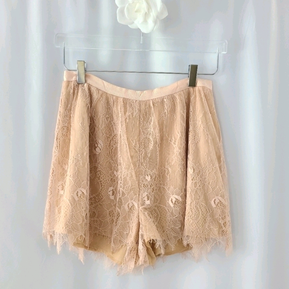 Keepsake Above Water Rose Pink Lace Shorts - Picture 3 of 8